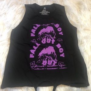 Fall Out Boy Band Graphic Muscle Tank Top M Music